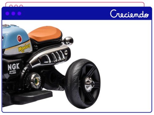 Moto A Batería De 6V Estilo Cafe Racer