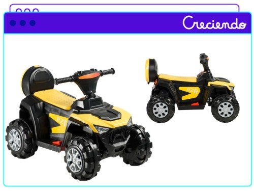 Cuatriciclo Infantil a Batería 6 V Con Música Y Luces