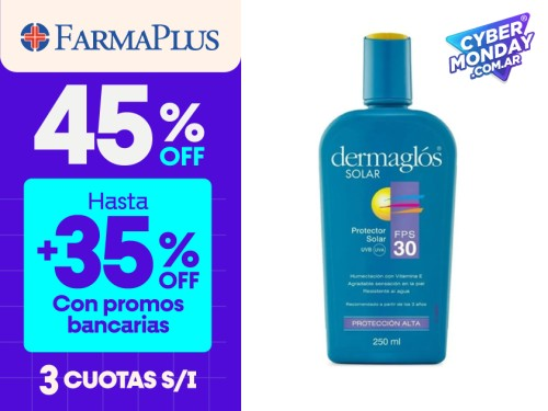 Protector Solar Dermaglos Fps 30 X 250ml