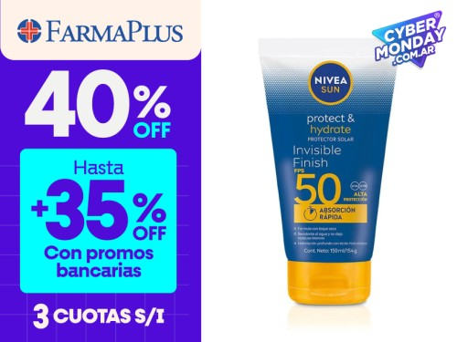 Protector solar NIVEA SUN Protect & Hydrate Invisible FPS 50 150ml