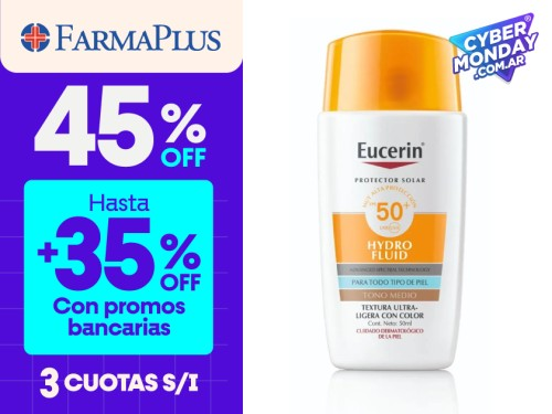 Eucerin Sun Hydro Fluid Tinted Tono Medio FPS50+ 50ml