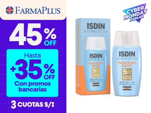 Isdin Fusion Water Magic fotoprotector solar Fps50 50ml
