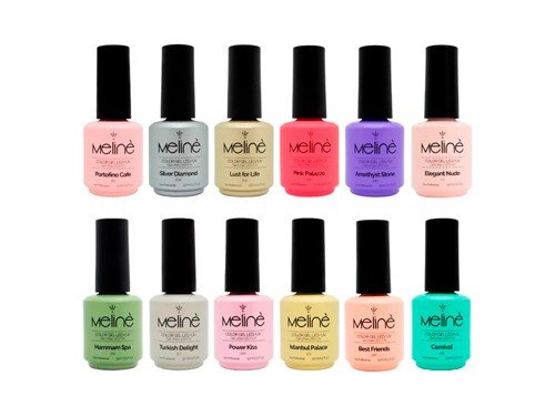 Kit X12 Esmaltes Meliné Gel Color Manicuria Semipermanente