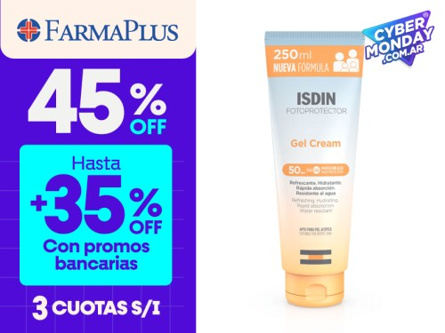 Isdin Fotoprotector Gel Crema Spf 50+ 250ml