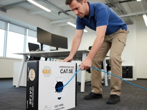 Cable Utp Categoria 5e GLC 100 Metros de Exterior Doble Vaina