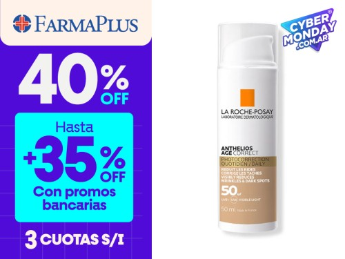 Protector solar Anthelios Age Correct fps 50 con color La Roche Posay