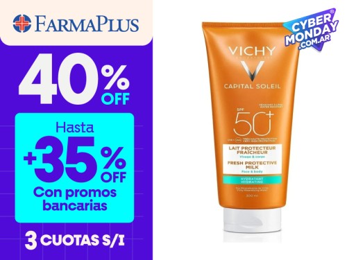 Leche Hidratante protectora FPS 50+ Idéal Soleil  300ml de Vichy