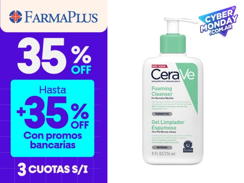 CeraVe Gel limpiador espumoso x 236ml