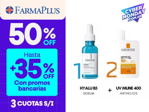 Combo La Roche Posay Hyalu B5 Serum + Anthelios Uv Mune 400