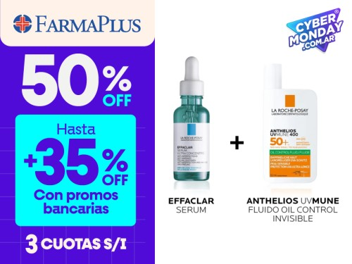 Combo La Roche Posay Effaclar + Uvmune Fluido Oil Control