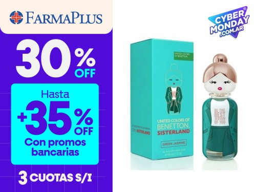 Benetton Sisterland Green Jasmine Eau de Toilette 80 Ml Mujer