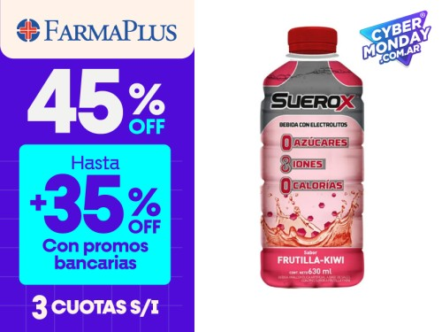 Suerox Bebida Hidratante Frutilla Y Kiwi 630ml