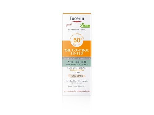 Protector solar Eucerin Oil Control Tono claro FPS 50 50 ml