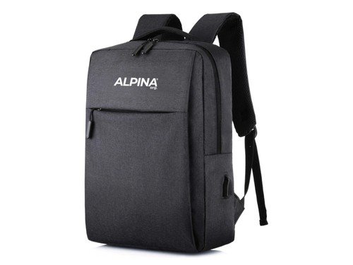 Mochila Porta Notebook 16" C/Carga Usb Tela Antidesgarro 180 Alpina