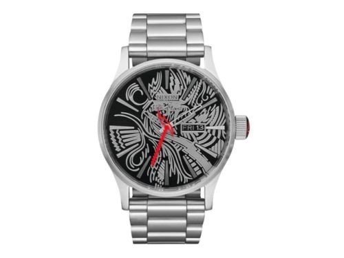 Rolling Stones Sentry Stainless Steel Silver Black Nixon