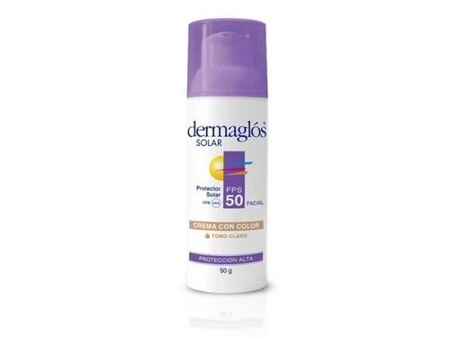 Dermaglós Protector Solar Facial Fps50 Crema Tono Claro 50g