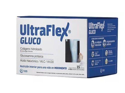 Ultraflex Gluco Colágeno Glucosamina Ácido Hialurónico 15 u
