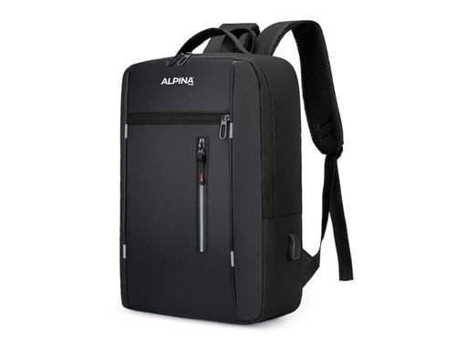 Mochila Porta Notebook 17 Con Carga Usb Tela Antidesgarro 1327 Alpina