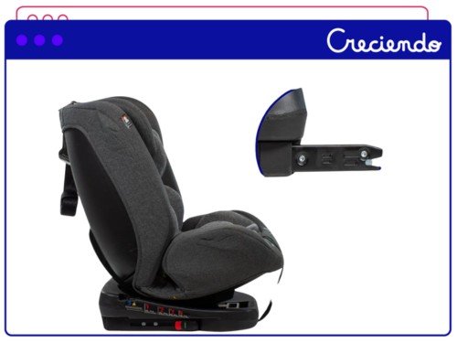 Butaca De Auto Para Bebé Mega Baby Okayama De 0-36 Kg Con Giro 360