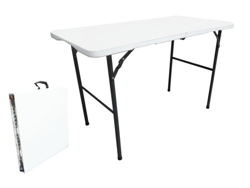 Mesa Exterior Picnic Camping Plegable Polipropileno Hierro 122 X 60 X