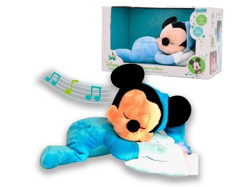 Peluche Para Dormir Plush Disney Mickey Mouse Sleeping Baby Con Sonido
