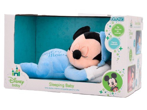 Peluche Para Dormir Plush Disney Mickey Mouse Sleeping Baby Con Sonido