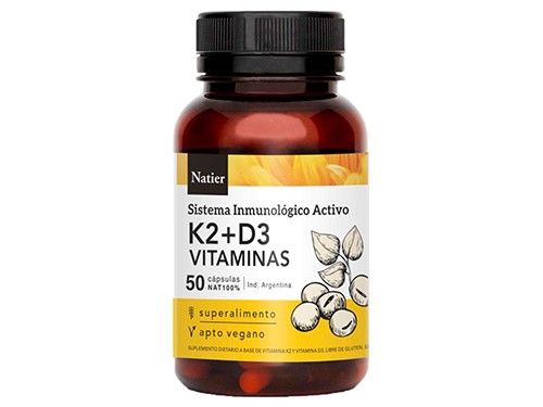 NATIER K2 + D3 X 50 CÁPSULAS