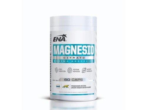Suplemento Deportivo Citrato de Magnesio Cápsulas x 60 und