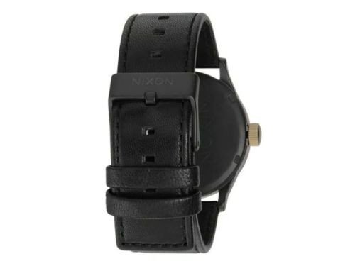Sentry Leather Matte Black Gold Nixon