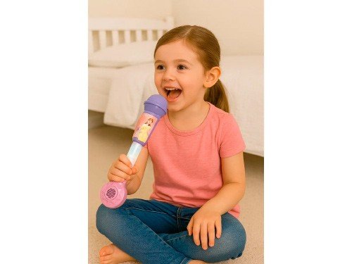 Micrófono Infantil Princesas Disney Star con Luz y Efectos de Sonido