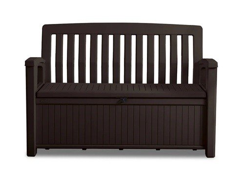 Banco De Jardín Con Almacenamiento Patio Bench Gris Grafito