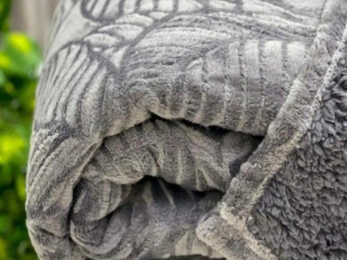 FRAZADA TWIN FUL041 VERMONT 440 GRIS OSCURO FULLBLANC