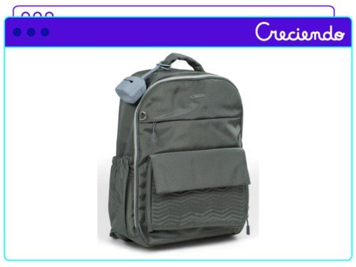 Mochila Maternal Mega Baby Urbana Con Bolsillo Térmico Y Cambiador