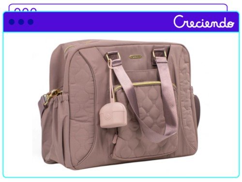 Bolso Maternal Mega Baby Urbano Con Cambiador Y Bolsillo Térmico