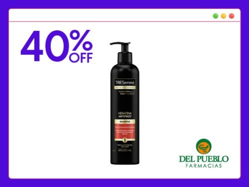 Shampoo Tresemme Keratina Antifrizz x 500 ml