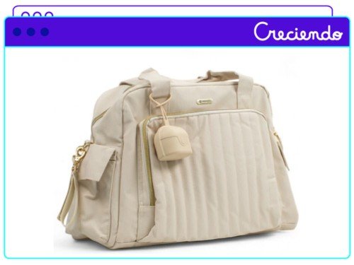 Bolso Maternal Megababy Elegante de Cuero PU con Cambiador