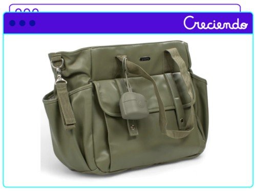 Bolso Maternal Mega Baby Urbano De cuero, Térmico con bolsillos