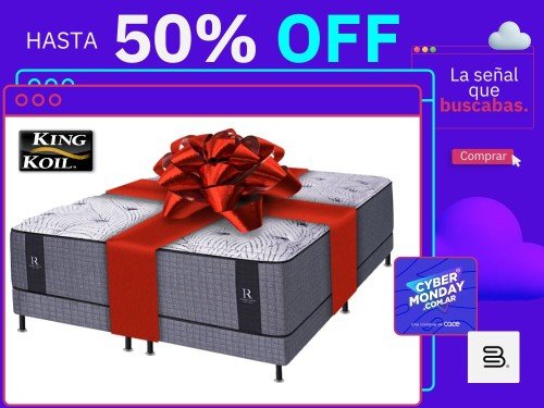 Colchon Sommier De Regalo King Koil Lexington Queen 200 x 160 Premium