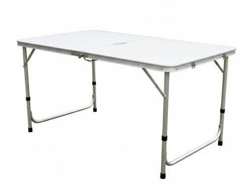 Mesa + 4 Banquetas Camping 120x62cm Plegables