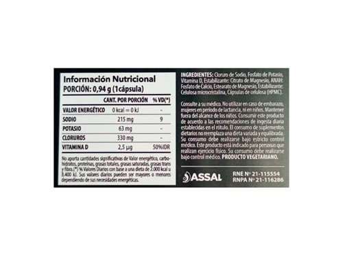 Nutremax Pro Salts Capsulas De Electrolitos Hidratacion 60c