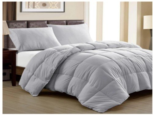 ACOLCHADO QUEEN SIMIL PLUMON PLUMAGE GRIS AMIANTO FULLBLANC