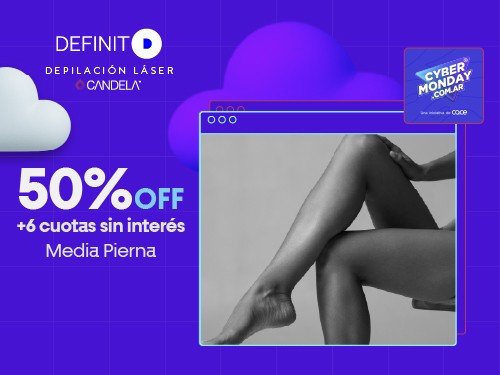 Depilación Laser. 6 sesiones en Media Pierna