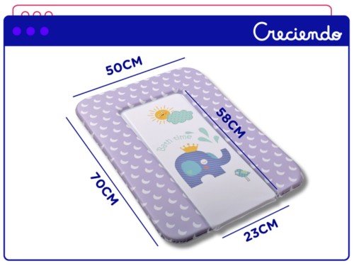 Cambiador De Bebé Mega Baby Plano Impermeable De 70×50 cm.