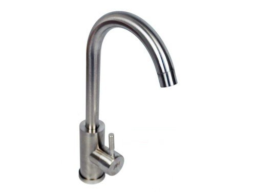 Griferia Pico De Ganso Acero Inoxidable Ah Home Baño Ah004 Alpina