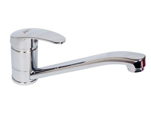 Griferia Monocomando Ah Home De Acero Inoxidable Mesada Ah006 Alpina