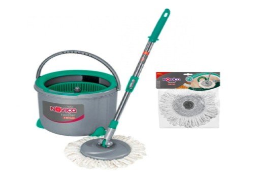 BALDE TWISTER CENTRÍFUGO 13LT CON 1 REPUESTO DE MOPA