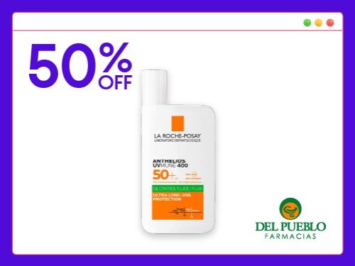Protector Solar La Roche-Posay Anthelios Uvmune 400 FPS50+ x 50 ml
