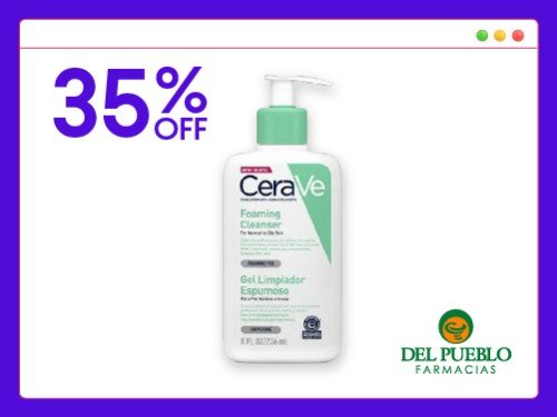 Gel Limpiador Espumoso CeraVe para Piel Normal a Grasa x 236 ml