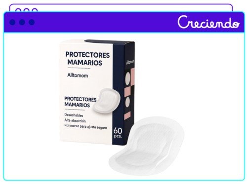 Protectores Mamarios Absorbentes Alltomom Pack 60 De Unidades.