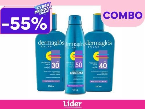 Dermaglos Combo Protector Solar (FPS 30 + FPS 40 + FPS 50)